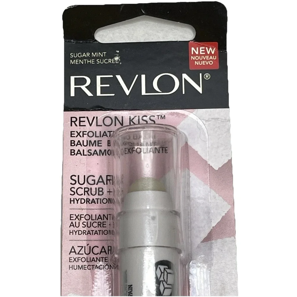 Revlon Kiss Exfoliating Balm Sugar Mint Sugar Scrub‎ Hydration Polish Unique New